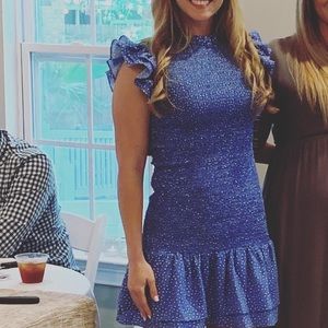 French connection ELAO VERONA CREPE SMOCKED DRESS